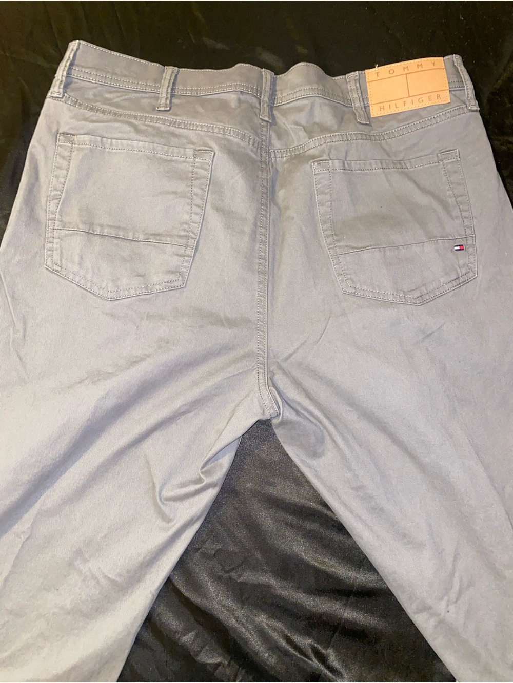 Tommy Hilfiger Men’s Light Gray Slim Straight Jeans